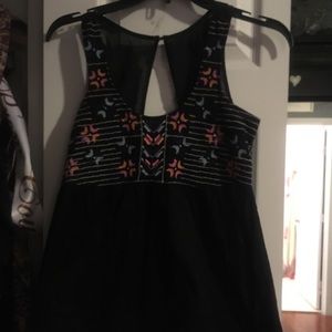 See through Blouse with colors on front